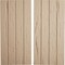 Ekena Millwork Rustic Four Board Joined Board-n-Batten Hand Hewn Faux Wood Shutters w/No Batten, 22W x 76H, PR SHUBJN22X76HHPR - alternate 1