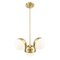 Z-Lite Realm Sphere 3 Light Chandelier, Modern Gold, 17.25 In W x 6.25 In H 7517-3MGLD - alternate 3