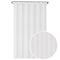 Zenna Home 72 in. H X 70 in. W White Striped Shower Curtain Liner Fabric LFRWTRWWL - alternate 2