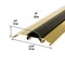 M-D Building Products 3-3/4 in. x 3/4 in. x 72 in. Gold Aluminum and Vinyl Heavy-Duty Low-Profile Threshold 09159 - alternate 3