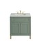James Martin Vanities Chicago 30 in. Single Vanity, Smokey Celadon, w/ 3 CM White Zeus Silestone Top 503-V30-SC-3WZ - alternate 1