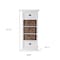 Homeroots 52in White Two Drawer Storage Cabinet With Baskets 397848 - alternate 3