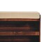 Homeroots 35in Brown Linen Upholstered Storage Bench With Shoe Storage 718256 - alternate 4