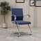 Leisuremod Benmar Modern Office Chair with Faux Leather Sled Base Task Chair & Arms BGO19BUL - alternate 3
