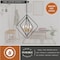 Vaxcel Brady 4 Light Black and Satin Brass Contemporary Geometric Cage Pendant Light P0389 - alternate 2