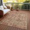 Homeroots 10' X 14' Beige And Copper Abstract Washable Indoor Outdoor Area Rug 615439 - alternate 2