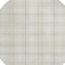 Homeroots 8' Ivory Beige And Brown Round Plaid Washable Indoor Outdoor Area Rug 597113 - alternate 2
