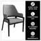 Leisuremod Ethora Collection Modern Wooden Dining Chair in Grey, 2PK EC22GR2 - alternate 4