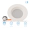 Infibrite 4 In. 5CCT Selectable 9W 750LM Recessed Retrofit LED Sleek Downlight Kit, Dimmable, Wet Rated IB-005-8-9W-WH - alternate 4