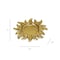 Homeroots 7in Gold Sunburst Cast Iron Handmade Vanity Tray 483183 - alternate 2