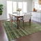 Homeroots 8' X 10' Green And Gray Striped Washable Indoor Outdoor Area Rug 602776 - alternate 3