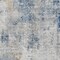Homeroots 8' X 10' Denim Blue And Sky Blue Abstract Washable Indoor Outdoor Area Rug 587869 - alternate 2