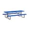 Leisure Craft Rectangle Picnic Table, Blue, Surface Mount, 8 ft L T8XPSM-BLUE - alternate 1