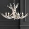 Jonathan Y Eldora 30" 5-Light Rustic Farmhouse Adjustable Resin Antler LED Chandelier, White JYL6300B - alternate 4