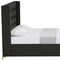 Homeroots Black Velvet Upholstered King Bed Frame 544803 - alternate 3