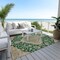 Homeroots 5' X 8' Emerald Beige And Brown Oriental Washable Indoor Outdoor Area Rug 605242 - alternate 2