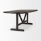 Homeroots 94" Dark Brown Solid Wood Trestle Base Oval Dining Table 604018 - alternate 2