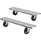 Global Industrial Caster Base Set for C-Channel Open Leg 48 to 72inW x 30 & 36inD Workbench Gray 238CP35 - alternate 1