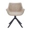 Leisuremod Markley Swivel Leather Dining Arm Chair with Iron Legs, 2PK ESCBL-26-TP2 - alternate 2