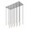 Z-Lite Forest 17 Light Linear Chandelier, Brushed Nickel, 42 In W 919MP12-17L-BN-LED - alternate 1