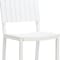 Homeroots 30" White Aluminum Outdoor Bar Height Chair 668810 - alternate 2