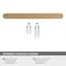 Amerock Rift 5-1/16 inch 128mm Center-to-Center Champagne Bronze Cabinet Pull BP36900CZ - alternate 2