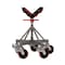 Jet 5-Leg Pipe Jack Stand w/ Casters & Steel Rollers (JPJ-5LG-SR) - JPJ-5LG-SR - alternate 1