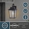 Vaxcel Irving Park Black Outdoor Wall Sconce Light, Clear Seeded Glass, Dimmable T0806 - alternate 2
