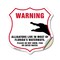 Signmission Alligator Warning Shield Sign Warning Al, 18 Inch X 18 Inch, Vinyl Decal SHI-D-18-359 - alternate 1