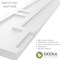 Ekena Millwork True Fit PVC Hastings Fixed Mount Shutters, Natural Twine, 12W x 62H, PR TFP001HS12X062NT - alternate 5
