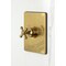 Kingston Brass Single-Handle Pressure Balanced Tub and Shower Faucet, Brushed Brass KB6347BX - alternate 2
