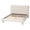 Baxton Studio Ralayna Modern Luxe Ivory Boucle Fabric Queen Size Bed 250-13649-ZORO - alternate 2