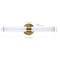Jonathan Y Brooks 20.13" 1-Light Industrial Mid-Century Iron Integrated LED Vanity Light, Brass Gold JYL7119A - alternate 2