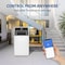 Edendirect 12,000 BTU  Portable Air Conditioner Cools 400 sq. ft. Dehumidifier, 3 Fan Speeds & Smart Control ZR-SPF1-12CWF - alternate 2