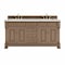 James Martin Vanities Brookfield 72 in. Double Vanity, Pecan w/ 3 CM Ethereal Noctis Silestone Top 547-V72-PCN-3ENC - alternate 1