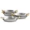 Martha Stewart 6 Piece Mini Vintage Oval Au Gratin Pan Set with Brass Handle 80663.01 - alternate 2