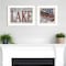 Homeroots Set Of Two Lake Life is Better 1 White Framed Print Wall Art, 2PK 408012 - alternate 3