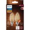 Signify Vintage 25W Equivalent Amber B11 Medium LED Decorative Light Bulb 565804 - alternate 2