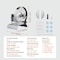 Vevor Manual Vegetable Fruit Slicer 0-0.5in Thickness Adjustable Dual Feed Ports SL-p01 - alternate 2