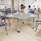 Flash Furniture Commercial Adjustable Height Flower Activity Table with Locking Casters-LT Gray XU-A60-FLR-LTGRY-T-A-CAS-GG - alternate 3