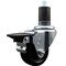 Service Caster 3'' Soft Rubber Swivel 1-5/8'' Expanding Stem Caster with Brake SCC-EX20S314-SRS-PLB-158 - alternate 1