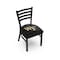 Holland Bar Stool Co BlackLogo Chair, VinylSeat L00418WakeFr - alternate 1