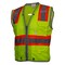 Reflective Apparel ANSI Type R Class 2 Ten Pocket Surveyors Vest with "D" Ring Access 589ET-LM-3X - alternate 2