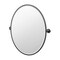 Gatco Designer II 33" Framed Oval Mirror, Matte Black 5079XFLG - alternate 1