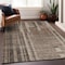 Homeroots 8' X 10' Brown And Beige Striped Washable Indoor Outdoor Area Rug 602764 - alternate 2