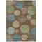 Homeroots 9' X 12' Chocolate Fern Green And Teal Blue Geometric Washable Indoor Outdoor Area Rug 630571 - alternate 2