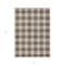 Homeroots 5' X 8' Brown And Beige Plaid Washable Indoor Outdoor Area Rug 595380 - alternate 2