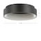 Jonathan Y Ring 17.7 in. Integrated LED Metal Flush Mount Ceiling Light, Black JYL7206B - alternate 3