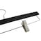 Nahanco 14in Black Rubber Wooden SlimLine Pant/Skirt Hanger w/ Padded Clips, 50PK SL70814RC50 - alternate 2