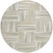 Homeroots 8' Ivory Beige And Gray Round Geometric Washable Indoor Outdoor Area Rug 598270 - alternate 2